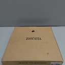 Round Decorative Tray Wood Bathroom Counter Organizer Farmhouse Kitchen Decor Wooden Riser for Soap Dish, Perfume, Candle, Sponge, 11" - Black