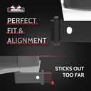 2.5 Inch to 2 Inch Hitch Reducer for Ford F250 F350 F450 F550 Accessories, Push in with Confidence Pefcect Alignment Hitch Receiver Adapter