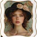 PHAREGE 8x10 Vintage Picture Frame White Gold, Ornate Antique Picture Frame for 8x10 Photo, Retro Photo Frame for Tabletop Vertical or Horizontal Display, 1 Pack