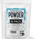 [10 Uses] Impresa Descaling Powder & Coffee Machine Cleaning Powder for Breville, for Keurig, for Nespresso, for Delonghi, for Ninja & More - Espresso Machine Descaler - Pot & Coffee Maker Cleaner