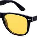 DYSAKER Sunglasses Men, Square Polarized Sunglasses for Mens & Womens, Trendy Retro Sun Glasses Driving Fishing UV Protection - Pack of 2