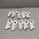 BIG TEETH White 10Pcs Golf Iron Covers Set, Golf Club Iron Head Covers Fit Right and Left Handed Golfer