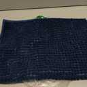 SUBRTEX Bathroom Rugs Chenille Bath Rug Soft Short Plush Bath Mat Soft Shower Mat Water Absorbent Shower Mat Quick Dry Machine Washable(Navy,18" x 24")