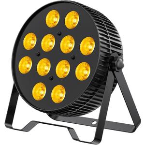 Big Dipper LED Stage Lights Par Lights 1218W RGB+Amber+Lime+UV 6in1 Bright Lighting with Strobe/Wash Effect DMX512 Sound-Activated for Event Concert Club Church 1 Pack
