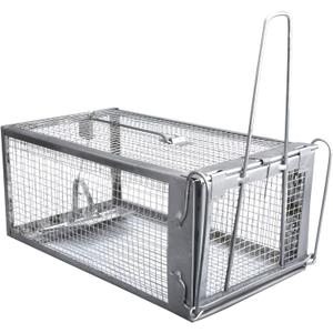 Gingbau Live Chipmunk Trap Humane Mouse Rat Cage Trap for Indoors and Outdoors (Small)