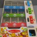 Melissa & Doug Sort-Stock-Select Wooden Vending Machine Toy with Play Food, Mini Vending Machine Toys & Play Money, Preschool Toys for Kids Ages 3+
