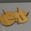 ARTORA Mid Century Modern Plant Stand, Wood Indoor Plant Holder Succulents Plant Pot Raiser Decorative Corner Planter Stand for Small to Medium Plants (Natural 2PCS)