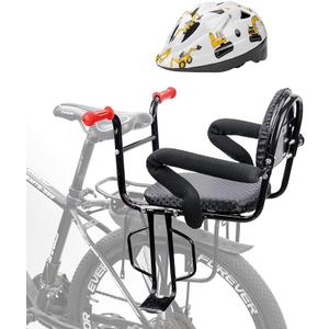 2026 Rear Child Bike Seat,Kids Seat for Adult Bike, Toddlers Rear Mount Bike seat Design for Children Aged 2 to 8 Years Old, Rear Frame Mounted Baby Bike Seats Kids Safety Upgrade