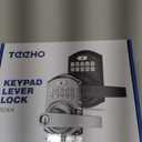 TEEHO TE004 Keyless Entry Keypad Door Lock with Handle - Smart Digital Electronic Lock for Interior Door with Anti-Peeping, Auto Lock & Passage Mode - Easy Installation - Satin Nickel