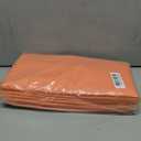 Orange 12 Pack Plastic Tablecloths 84" Disposable Round Table Cloth Plastic Table Cover for Party Disposable Tablecloths