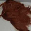 PONYTAIL EXTENSION, 24" CLAW CLIP HAIR EXTENSIONS PONYTAIL, LONG STRAIGHT HAIR EXTENSION, NATURAL LOOKING SYNTHETIC HAIRPIECE FOR WOMEN, AUBURN.