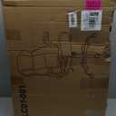 Ergonomic Executive Chair with High Back Headrest, PU Leather Executive Desk Chair - Padded Flip-Up Armrests, Lumbar Support, Swivel Computer Chair for Home Office & Gaming, Black