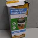 Wasp Traps Outdoor Hanging, Solar Bees, Hornets, Yellow Jacket Traps, Wasp Trap Catcher, Reusable Solar Powered Hanging for Outdoor, 4 Packs