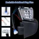 Upgrade Golf Cart Headlight Kit with Bumper for Club Car Precedent 2004-UP, Golf Cart Front LED Light Kit Replacement 12V for Club Car Precedent