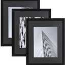 ELSKER&HOME 16x20 Picture Frame with mat for 11x14, Display 11x14 Photo with mat or 16x20 Poster frame without Mat Set of 3, Horizontal and Vertical Wall Mounting