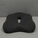 Memory Foam Seat Chair Cushion for Relieves Back Sciatica Pain Tailbone Pain Coccyx Degenerating Disc Orthopedic Osteoarthritis Prostate Cushion Low Back Pain Cushion Hip Shaping (Dark Gray)