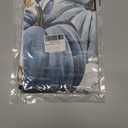 Fall Valance Curtain Pumpkin Blue Kitchen Curtain Thanksgiving Autumn Leaves Window Treatment Topper Curtains for Kitchen Living Room Bathroom Fall Seasonal Decor 1 Panel 54x18 Inch