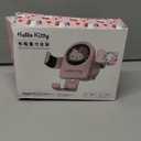 WIEEZN Cute Phone Mount for Car, Pink Cat Air Vent Clip Car Phone Holder Mount Fit for All Cell Phone, Pretty Car Accessories for Women and Girls