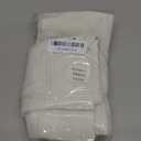 ZeeMart Linen Checked Throw Pillow Covers Set of 2, 20x20 Inch Allover Grid Ivory, Farmhouse Decorative Double Sided Grid Embroidered Couch Pillow Cases Off White Cotton Linen Cushion Covers