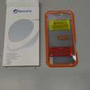 seacosmo for iPhone 17 Pro Max Case, Full Body Bumper with Built-in Tempered Glass Privacy Screen and Camera Lens Protector, Compatible with MagSafe, Shockproof 17 Pro Max Phone Case, 6.9", Orange