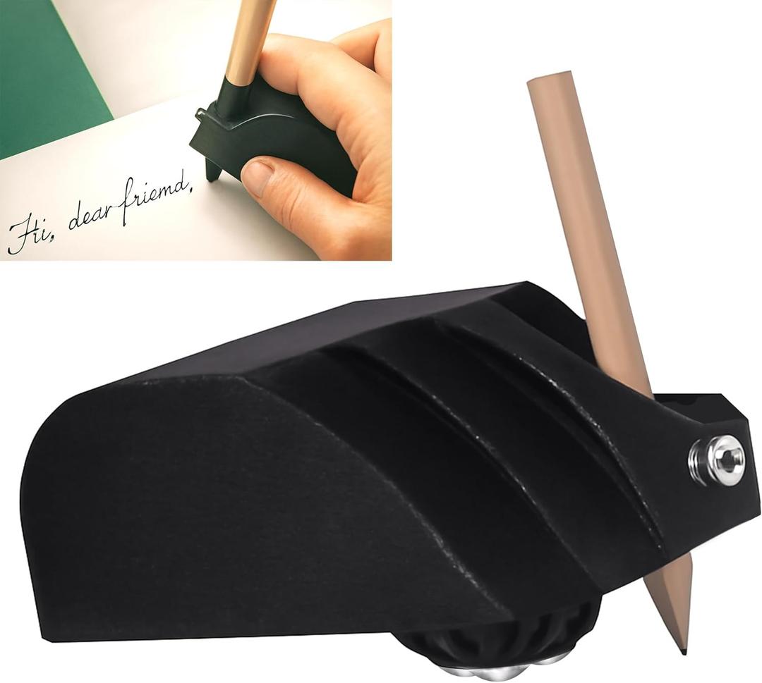 Writing Disabilities Aids Pen Holder with Ball Bearings, for Weak Hand Tremble, Low Grip Strength, Adults Hold Pen Grips for Hand Arthritis, Oldster Assistive Writing Drawing Write Holders