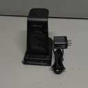 Wireless Charger Samsung Charging Station: 3 in 1 Android Charging Stand with Dimmable Clock - Nightstand Organizer for Galaxy S25 Ultra S24, Galaxy Watch 8 7 6 5 4, Galaxy Buds, Space-Saving Charger (Black)