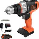 BLACK+DECKER 20V MAX Matrix Quick Connect System, Cordless Lithium Power Drill and Driver, Battery Included (BDCDMT120C)