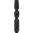 Creative Co-Op Decorative Hand-Forged Metal Taper Holder, Black (4" Round x 12"H)