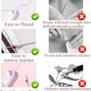 2 in 1 Needle Threader Seam RipperUpgraded Retractable Needle Threader and Seam Ripper Tool,Suitable for Hand Sewing Knitting Craft Sewing Supplies Needle Threader(3PCS+Needle)