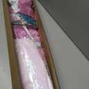 Pink Christmas Tree, 4FT Christmas Tree with Metal Stand, Artificial Pink Tree with 300 Branch Tips, Easy Assembly, for Indoor Outdoor Holiday Decoration