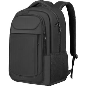 Travel Laptop Backpack 17 Inch, Durable Professional Travel Backpack for Men Women with LifetimeWarranty, Airline Approved Big Large Business Work School College Computer Backpack, Black, 17.3 Inch