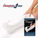 Strassburg Sock White Large Size (fits calf circumference from 16 to 21 inches) (Beige, L)