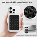 5 x 2 Pack Silicone Suction Phone Case Adhesive Mount, Silicone Sticky Holder for iPhone and Android, Hands-Free Grip for Selfies & TikTok, Gift for Women (Black)