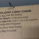 Heated Oversized Camping Chair - Heavy Duty Padded Comfy Warm Outdoor Chair, Single Pack