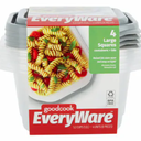 GC EW STORAGE CONTAINERS 4PK LRG SQR
