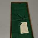 D'Moksha Homes Linen Forest Green Table Runner 108 Inches Long - 100% Pure Linen 14 x 108 Inch Table Runner for Mothers Day, Easter - Classic Hemstitch