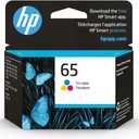 HP 65 Tri-color Ink Cartridge for HP Printers | Works with Printer Series: AMP 100, DeskJet 2600, 3700; ENVY 5000 | Eligible for Instant Ink | N9K01AN