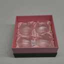 Vintage Art Deco Gin and Tonic Balloon Glasses | Set of 4 | 13.5 oz Stemless Crystal Copas for Drinking Gin Cocktails | Retro Gift Goblets for Gin Lovers | Bubble Cups for Bar Drinks