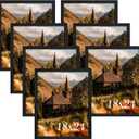 18x24 Black Poster Frame Set of 7, Large Black 18 by 24 Picture Frames for Photo Gallery, Horizontal or Vertical Wall Mounting