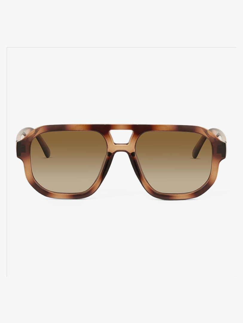 livho Trendy Polarized Square Aviator Sunglasses Women Men Square Eyewear Frame, Retro Sun Glasses for Women Men 2025 Shades