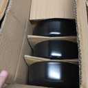 Gibson Home Zuma Stoneware Plates, Bowls, & Mugs Dinnerware Set - Matte Black, Service for Four (16pcs)