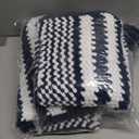 Tindbea Bathroom Rugs Set 2 Piece, Extra Soft and Absorbent Fluffy Striped Chenille Bath Mat Rug Set, Non Slip Bathroom Floor Mat, Machine Washable (20" x 32" Plus 16" x 24", Dark Gray)