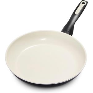 GreenPan Rio Healthy Ceramic Nonstick 10" Frying Pan Skillet, PFAS-Free, Dishwasher Safe, Black