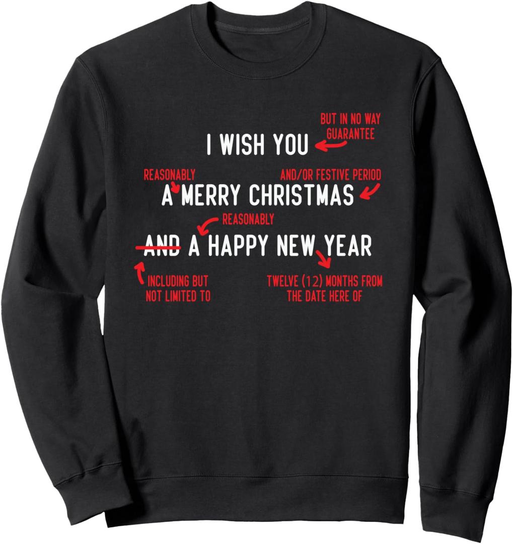 Attorney Santa Claus Merry Xmas Law Student Christmas Lawyer Sweatshirt XL