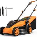 Cordless Lawn Mower (No Battery) Compatible with Dewalt 20V Max Battery, 14" Electric Lawn Mower with 5 Heights Adjustment, Brusless Electric Mower for Garden, Yard