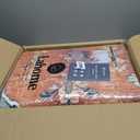 Lahome Boho Tribal Washable Area Rugs 9x12 Living Room, Soft Bedroom Rug Non Slip Dining Room Rugs for Under Table, Large Oriental Vintage Throw Carpet for Famliy Room (Rust/Dull Teal, 9x12Ft)