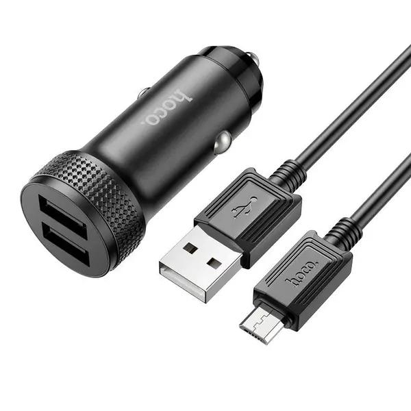 Micro USB Cable & Dual Port USB Car Charger