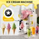 2 IN1 Soft Ice Cream Maker Slushie Machine for Home - 88oz Slushy Machine Maker No Ice Needed Self Cleaning, Frozen Drink Machine for Slushie, Margarita, Frapps, Milkshake
