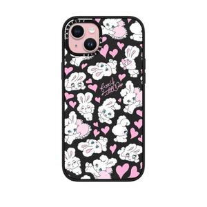 CASETiFY Impact iPhone 15 Plus Case [4X Military Grade Drop Tested / 8.2ft Drop Protection] - Cute Prints - Sweetheart Mix - Matte Black