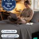 Twin XL Size 3 Piece Sheet Set - Comfy Breathable & Cooling Sheets - Hotel Luxury Bed Sheets for Women & Men - Deep Pockets, Easy-Fit, Soft and Wrinkle Free Sheets - Dark Grey Oeko-Tex Bed Sheet Set